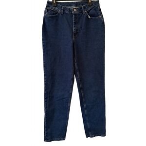 VTG Chic Jeans Womens 12 Tall High Rise Straight Leg Denim Blue Wash 30x33